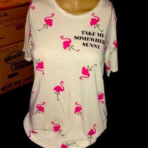 Women’s Flamingo short sleeve T-shirt top